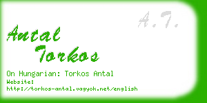 antal torkos business card